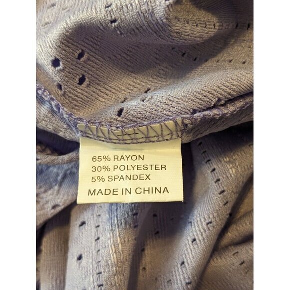 Lot of 2 Womens Tops Plus Size 2X Eyelet Flutter Sleeves Purple Pink Romantic - Picture 3 of 4